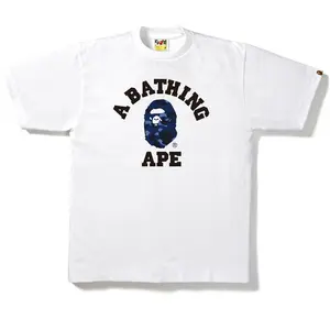 BAPE Color Camo College Tee Tee White/Navy (men) by StockX