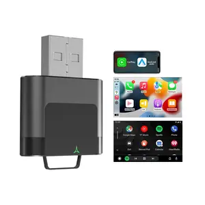 2026 Mini Metal Dual Mode Wireless Carplay Adapter, Compatible with Apple and Android, Wired to Wireless Converter, Carplay and Android Auto Plugin