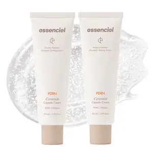 Essenciel PDRN Ceramide Capsule Cream 2-Pack | Salmon DNA & Ceramide Complex, Hydrating Barrier Repairing & Skin Renewal Boosting | Cares for Look of Dry & Sensitive Skin, For Plump Healthy-Looking Skin (50ml x2)