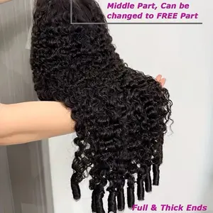 30Inch Burmese Curly Hair Wig Ready To Wear And Go Glueless 13x6 HD Lace Front Human Hair Wig Deep Wave 100% Human Hair Wig For Women 200% Density Wigs On Clearance Sale