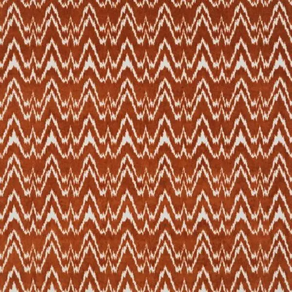 Janano - Naranja Orange By Gaston Y Daniela | Lorenzo Castillo Vii The Rectory |Flamestitch Ikat/Southwest/Kilims Upholstery