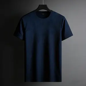Summer Men’s Quick Dry Breathable T-Shirt, Casual Outdoor Fashion Top Round Neck Menswear