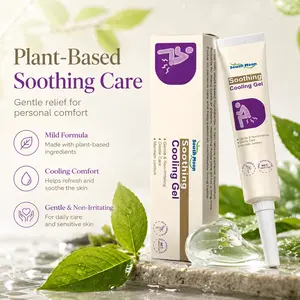 Soothing Cooling Gel with Precision Applicator, Plant-Based Gentle Care Formula for Personal Comfort, Cooling Relief Gel for Sensitive Skin, Non-Irritating Daily Care, Portable Hygiene Tube