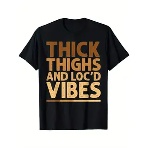 Cool Locs Melanin Art Women African Dreadlock Locd T-Shirt Printed T-Shirt