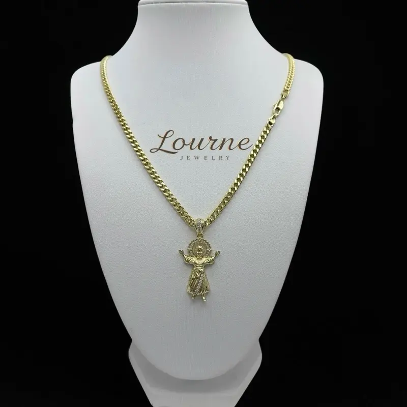 Necklace 6mm 22 inch 14k Gold Plated High Quality Resistant waterproof