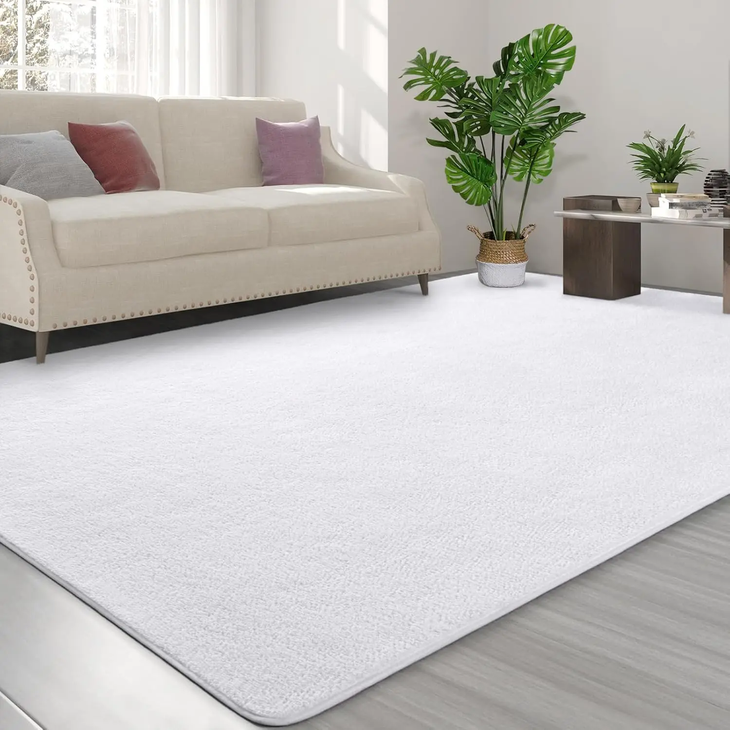 Bedroom living room carpet, ultra soft and comfortable thickened memory foam indoor carpet, modern minimalist carpet, suitable for boys girls adult nursery home decoration, x6/5x8/6x9 Feet, Living Room Decor, Rugs For Bedroom
