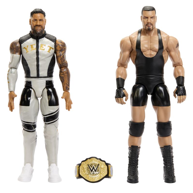 Bron Breakker & Jey Uso - WWE Main Event 2-Packs 25 Mattel WWE Toy Wrestling Action Figures