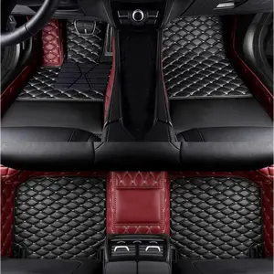 Custom-Fit Luxury Car Floor Mats  Waterproof PU Leather Full Coverage for Cars, SUVs & Trucks。（Please specify the vehicle model and year.）