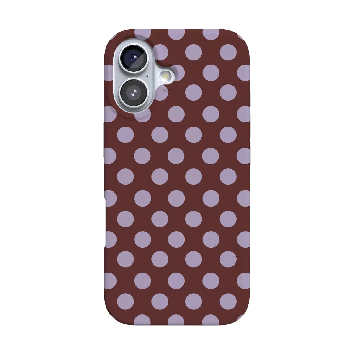 Casely iPhone 17 Case | Spotted in SoHo | Burgundy Polka Dot | Compatible with MagSafe | Classic Ultra Thin Design
