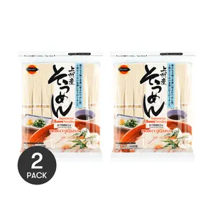 J-BASKET Japanese Joushu Somen Noodles - 2 Packs, 800g Each, Authentic Dry Noodles for Delicious Dishes