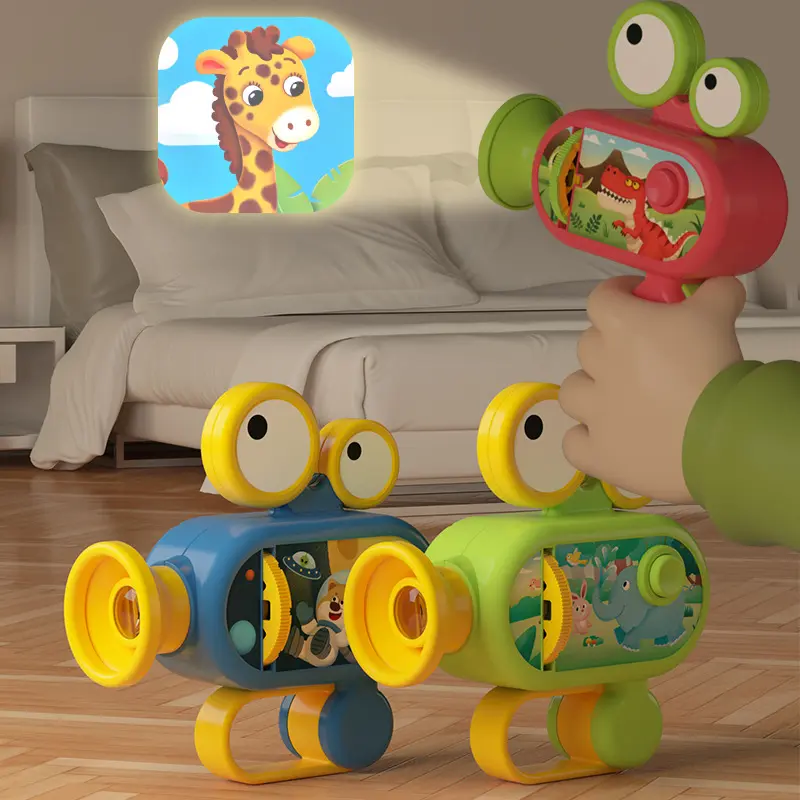 Kids' LED Projection Educational Toy - 12 Image Discs, Animal Patterns, Light Source, 106g, 14*4*10.5cm, Early Childhood Cognitive Development Gift for 3-6 Year Olds for Christmas, Birthdays