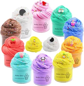 Easter Gift 10 Pack Butter Slime Kit Fidget Toy - Kids Party Favors, Goodies Bag Toy, Easter Egg Filling Stuffers & Stocking Fillers for Girls & Boys