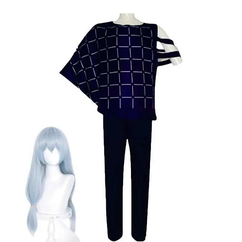 Mahito Cosplay Anime jjk Costumes Wig Top Pants Suit Halloween Costume For Men Carnival Party Mahito Set For Comic Con