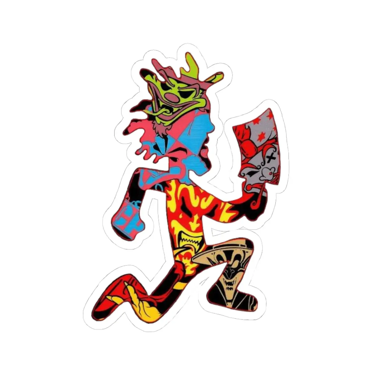 Hatchet Man Joker Card Die-Cut Decorative Stickers, Laptop Decor, Personalized DIY Gift, Scrapbooking Accessory, Party Favor, Die-Cut Stickers, Decorative Sticker Stickers