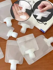 5pcs Reusable Portable Cosmetic Squeeze Bottles, Suitable For Liquid Refilling And Travel