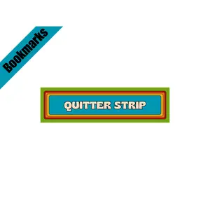 Quitter Strip Bookmark with Retro Design | Funny Bookmark | Reader Gift | Books | Book Mark | Reading | Book Lover