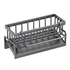 Kitchen Accessories Kitchen Sink Drain Rack &Stainless metal spongerack,  Metal Sponge Drain Holder  Multifunctional Storage Rack for Home, Storage Organizer, Household Essentials, Fall Decor, Kitchen Gadgets