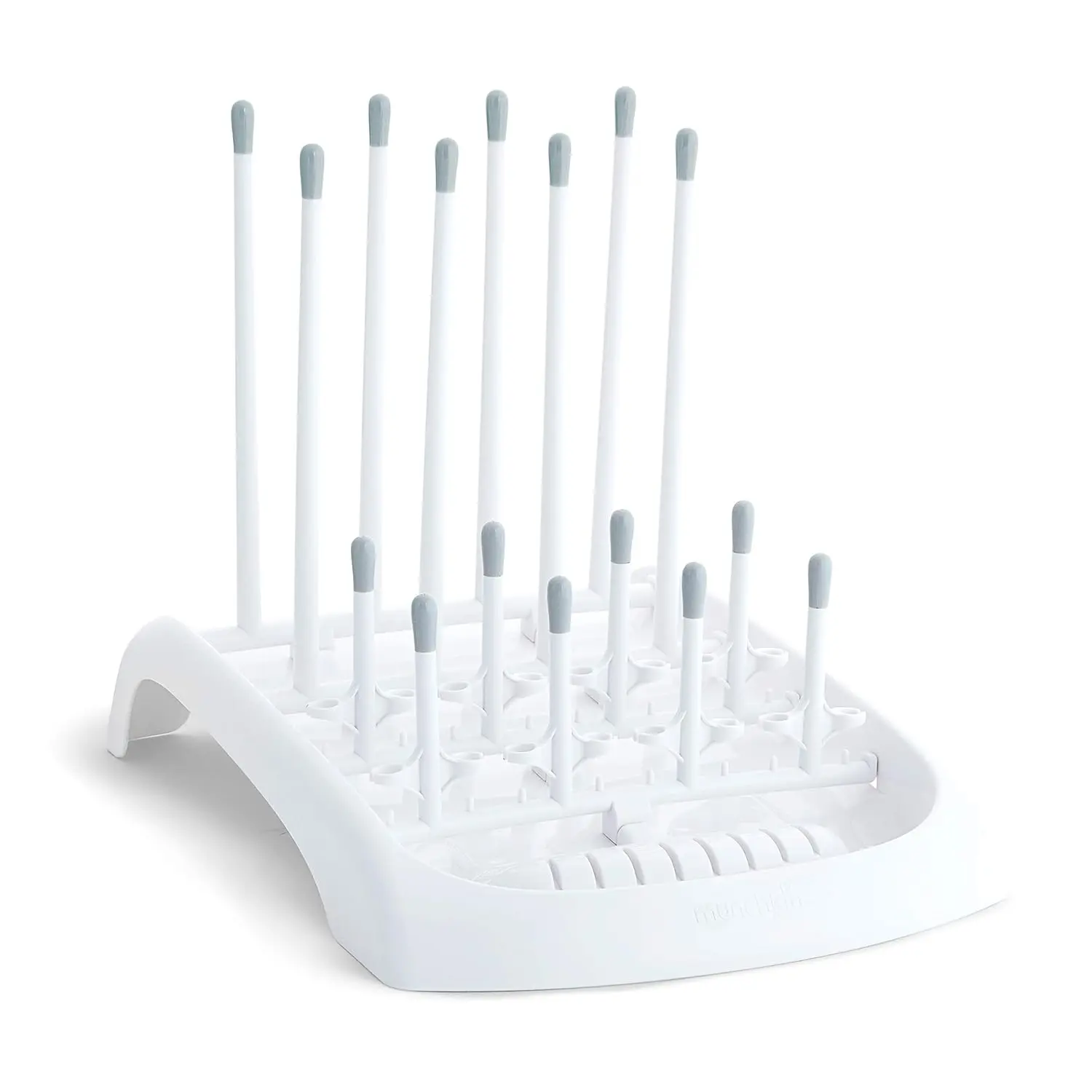 White Baby Bottle Drying Rack for Kitchen Organizer - Countertop Storage Holder
