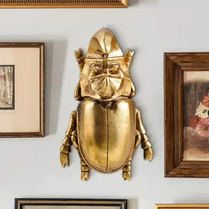 Creative Resin Rhinoceros Beetle Wall Hanging, Home Decor Craft, Insect Lover Collection, Handmade Frame Decoration, Unique Artwork