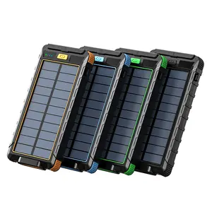[Limited Time Sale] 10000mAh Solar Charger Power Bank 22.5W Fast Charging Waterproof, Shockproof, Dustproof, with Compass & Dual LED Flashlight, Safety Protections, Perfect for Outdoor & Daily Commute