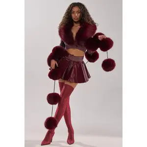 FEELIN BALLSY FAUX FUR SCARF FEELIN BALLSY FAUX FUR SCARF