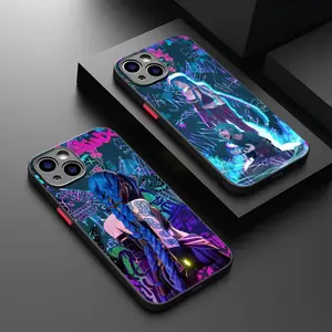 Graffiti Arcane Jinxs Phone Case for iPhone 17 16 15 14 11 12 13 Mini Pro Max 8 7 Plus X XR XS MAX Samsung S21 S22 S23 S24 S25 A series Translucent Matte Cover