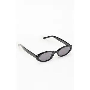 Pacsun Women's Zoe Black Oval Sunglasses