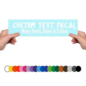 Customized Design Your Own Custom Sticker Vinyl Decal Letters Initials Car Decals Trucks Vehicle Door Window Cup Gift Window License Plate Personalized Banner Lettering Sign DIY Se
