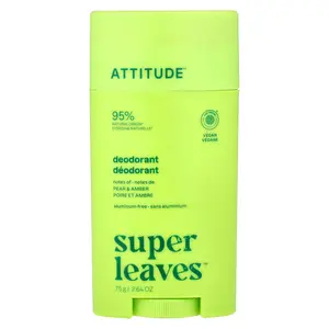 ATTITUDE Super Leaves™, Deodorant Stick, Pear & Amber, 2.64 oz (75 g)