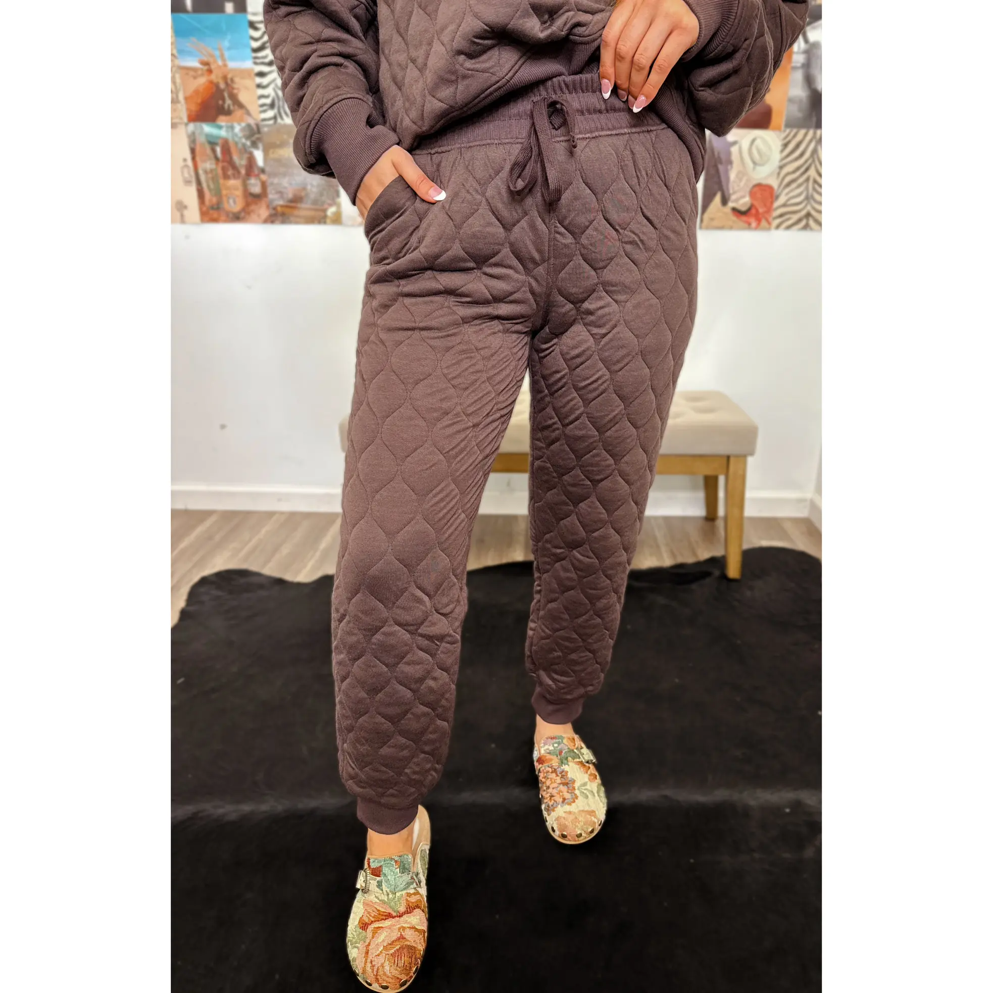 The Quinn Quilted Joggers