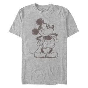 Men's Mickey & Friends Retro Mickey Mouse Sketch T-Shirt
