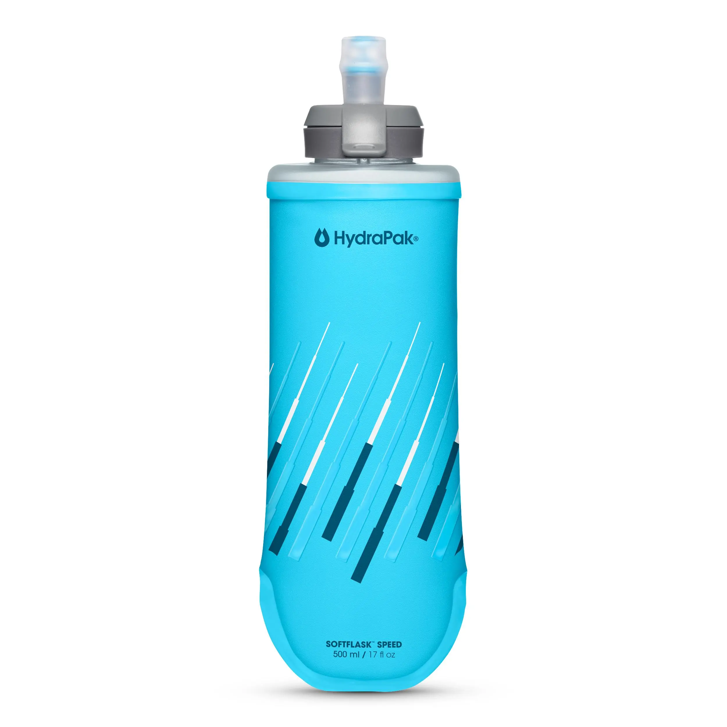 HydraPak SoftFlask Speed 500ml - Compressible Soft Flask Water Bottle, Perfect Fit for Hydration Vests and Running Packs with Easy Open Cap