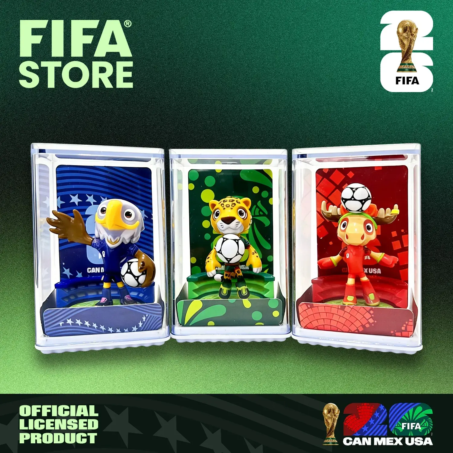 Set of 3】 FIFA 2026 World Cup Collectible Mascot Figurines toys
