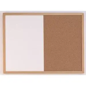Acco Brands 17in. X 23in. Wood Finish Combination Dry Erase & Bulletin Board 35-380