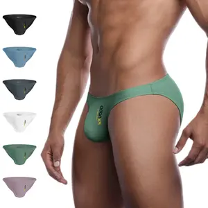 Men's Modal Sexy Briefs Solid Panties Cueca Tanga Comfortable Breathable Quick Dry Soft Underwear Plain Style