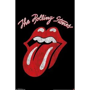 Rolling Stones Classic Logo Wall Poster, Bathroom