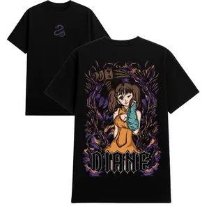 The Seven Deadly Sins Diane T-Shirt, Hoodie & Sweater – Front Print Serpent Sin of Envy Logo & Back Print Diane Character with War Hammer Gideon Graphic | Unisex Sizes S–5XL Anime Streetwear Gift for Manga & Anime Fan