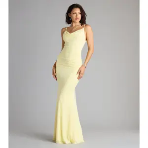 Sophia Mesh Open Back Mermaid Formal Dress