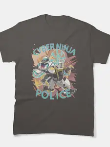 Cyber ninja police Classic T-Shirt, transformers Shirt, transformers animated unisex shirt, jazz Tees, prowl, tfa, Casual, Fashion, Menswear, Retro, Streetwear, Top, Vintage, Classic, Stylish, Basic, Cotton
