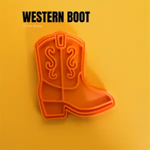 Western Boot Cookie Cutter + Stamp