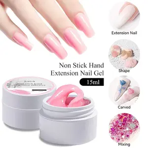 One non stick fingernail extension gel, 3D three-dimensional gel, transparent, white, pink can be used for any nail styling and delay suitable for DIY nail and salon, Holiday haul-Christmas gift