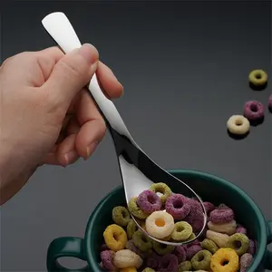 Stainless Steel Cereal Spoon, Household Soup Spoon, Dessert Spoon, Thickened Chinese Palace Spoon, Spoons Set