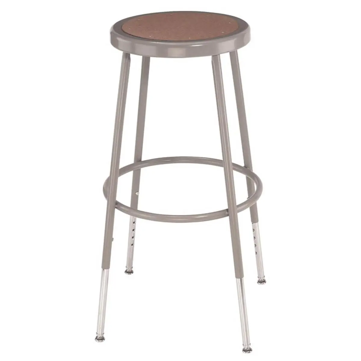 212 MAIN Adjustable Counter Stools - National Public Seating Science Lab Stools with Round Seat and Steel Tubing, Commercial/School Furniture Counter Height Barstools