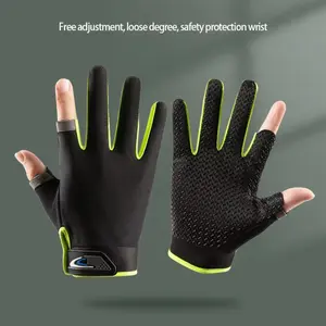 Men Women Summer 2-Finger Touchscreen Fishing Gloves, UV Protection Breathable Anti-Slip Quick Drying Gloves, Comfortable Lightweight Gloves for Fishing, Kayaking, Cycling, Hiking & Daily Outdoor Use