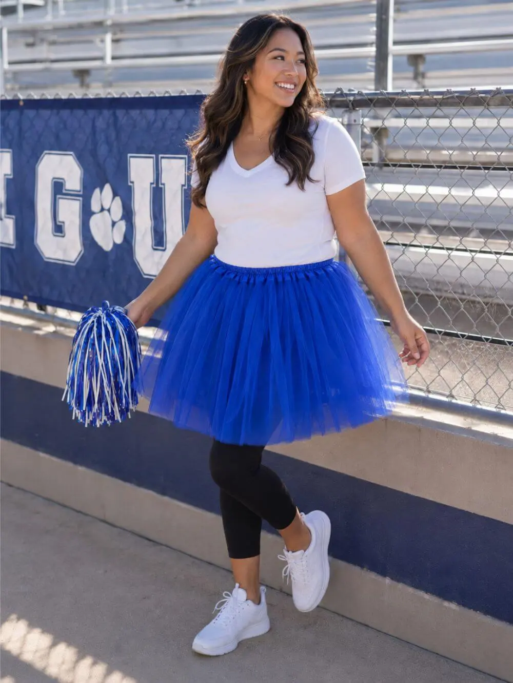 Royal Blue Plus Size Adult Tutu Skirt - Women's Plus Size 3- Layer Basic Ballet Halloween Costume Dance Princess Dress Up School Spirit Cosplay Tutus