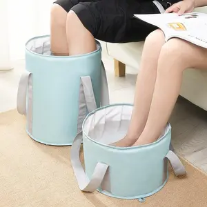 Foldable Insulated Foot Soaking Tub with Carry Handle, Lightweight Portable Foot Bath Bag, Multifunctional Foot Basin for Travel Camping Fishing