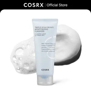 [COSRX Official] Hydrium Triple Hyaluronic Moisturizing Cleanser (150ml) | MOISTURIZING FOAM CLEANSER FOR DRY SKIN, KOREAN SKINCARE