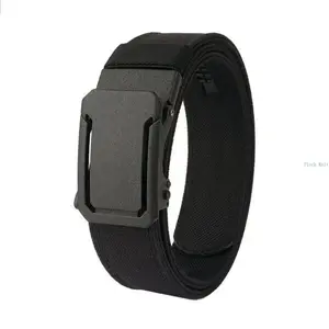 Men's 1.5" Stretch Nylon Ratchet Tactical Belt, Heavy-Duty with Reinforced Buckle, Stretch Fit CCW Accessory for Outdoor Hunting & Tactical Applications