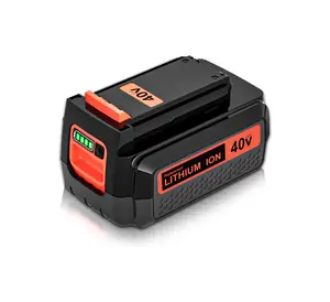 40V 3.0Ah Replacement Lithium Battery for Black and Decker 40V   Durability Compatibility  Battery Compatible with Black Decker 40V String Trimmer Mower Tools(Orange) Voltage Capacity