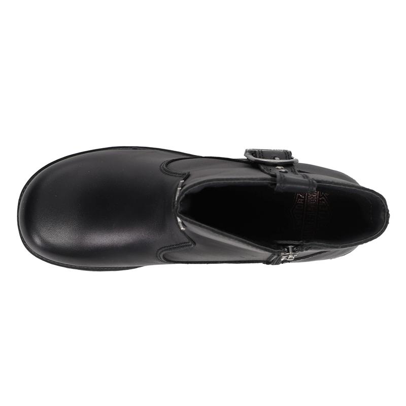 HARLEY-DAVIDSON FOOTWEAR Womens Madera Casual Boots Ankle Low Heel 1-2" - Black